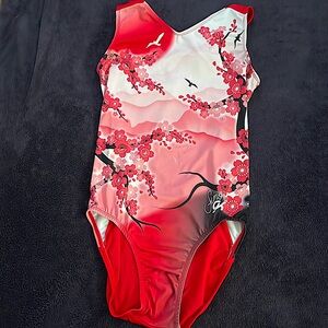 Gymnastics GK Elite Simone Biles Cherry Blossom Leotard